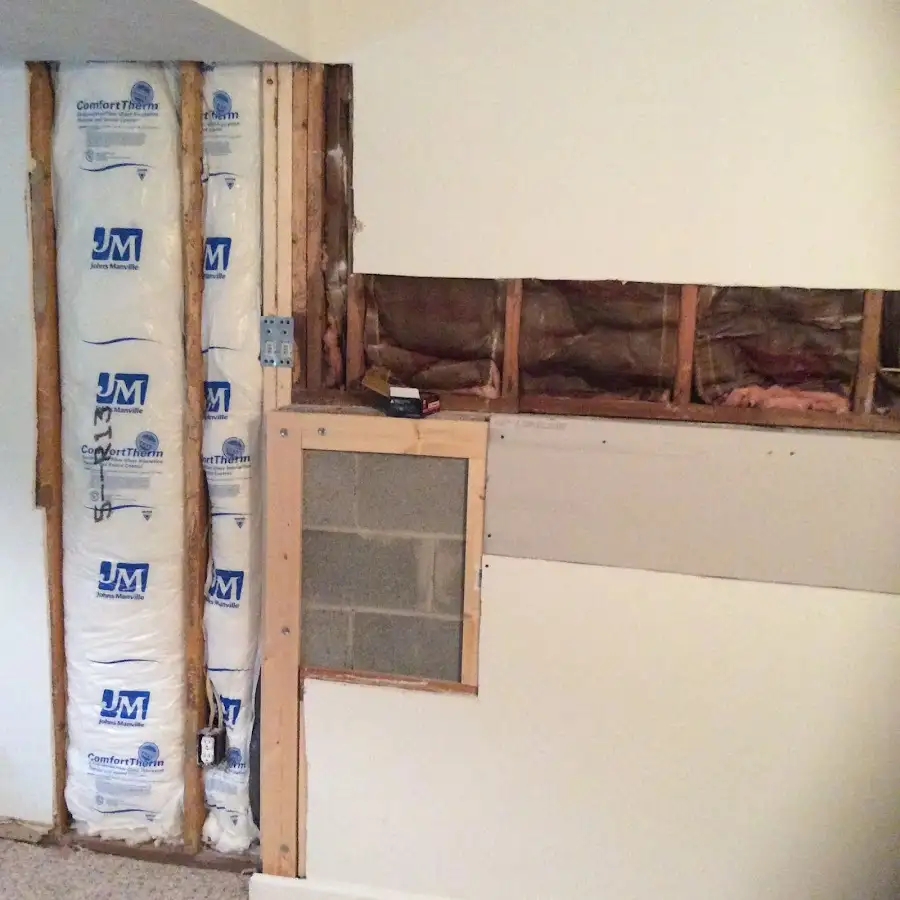 Wall insulation replacement during Contents Cleaning & Restoration in Golden Hills